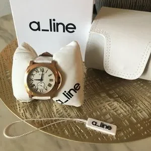 A_Line | Accessories | Aline Pyar White Leather Rose Gold  display picture 3